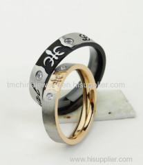 Stainless steel classic style wedding rings lover rings