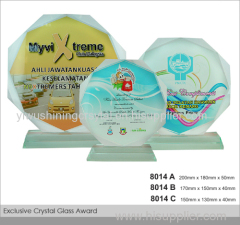 k9 blank crystal glass trophy