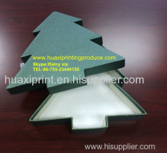 green tree shaped gift boxes