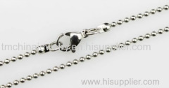 2.0mm - 5.0mm Stainless Steel Ball Chains Necklace with Waist Buckle or Lobster Clasp Men's Lady Fashion Necklace Chains