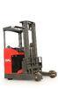 1 Ton Airport Warehouse Electric Reach Stacker Forklift For Moving Cargo In Pallet