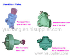 sandblast valve hand sandblast valve