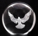 crystal glass ball paperweight