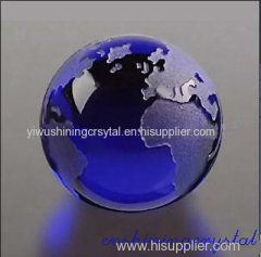 crystal glass globe paperweight