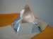 crystal glass pyramid paperweight