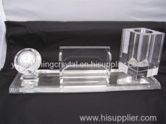 crystal glass office stationery for business gifts