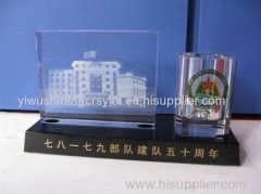 crystal glass office stationery for business gifts