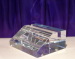 crystal glass business name card holder