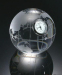 crystal glass globe earth model