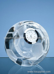 crystal glass football soccer ball