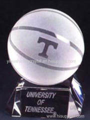 crystal glass basketball for souvenirs gifts