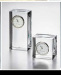 crystal glass desk clock for table decoration