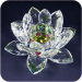 crystal glass lotus flower