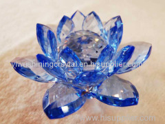 crystal glass lotus flower