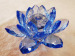 crystal glass lotus flower
