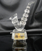 crystal glass piano music box