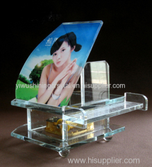 crystal glass piano music box