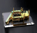 crystal glass miniature building model