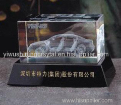 crystal glass car model