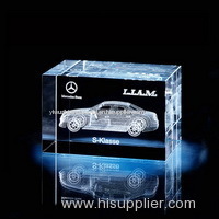 crystal glass car model