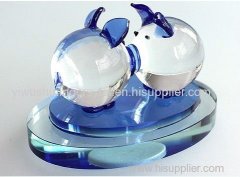 crystal glass animal figurine