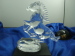 crystal glass horse figurine