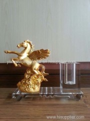 crystal glass horse figurine