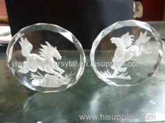 crystal glass horse figurine