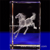 crystal glass horse figurine