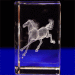 crystal glass horse figurine