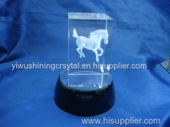 crystal glass horse figurine