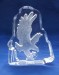 crystal glass eagle figurine