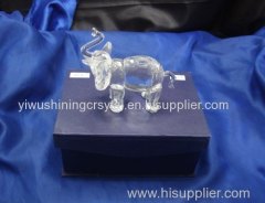 crystal glass elephant figurine