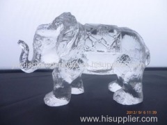 crystal glass elephant figurine