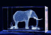 crystal glass elephant figurine