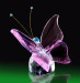 crystal glass butterfly figurine