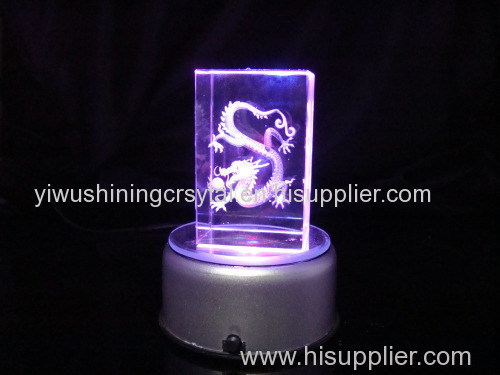 crystal glass dragon figurine