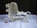 crystal glass lion figurine