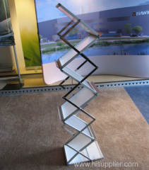 transparent magazine display rack