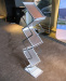 transparent magazine display rack