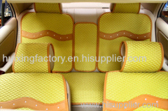Manufacturer selling new arrivel 6D seat cushions set colourful blue grey orange golden all year used diamond genuine