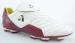 Wholesale White and Blue Mesh / PU / Rubber / EVA Lightweight Outdoor Soccer Cleats