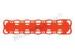 Orange Hospital X - Ray Allowed Spine Board Stretcher For Water Rescue