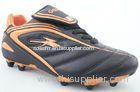 Customize Cassic Orange / Black Size 33, Size 38 Wide Walking Childrens Soccer Shoes