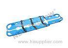 Blue Adjustable Plastic ambulance Scoop Stretcher With Steel Buckle Belts