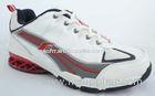 Customize White PU + Mesh, Size 30 - 46 Lightweight Walking / Exercise Tennis Shoes