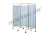 Stainless Steel Detachable 3 hospital folding screen With Wheels ISO9001/13485