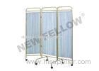 Stainless Steel Detachable 3 hospital folding screen With Wheels ISO9001/13485