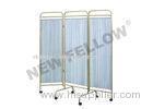 Stainless Steel Detachable 3 hospital folding screen With Wheels ISO9001/13485