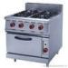 Silver Commercial Kitchen Equipments ZH-RQ-4 , 4.8KW PNG Gas Burner With Oven